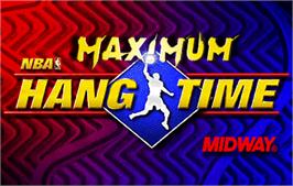 Title screen of NBA Maximum Hangtime on the Arcade.