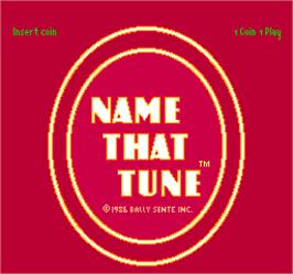 Title screen of Name That Tune on the Arcade.