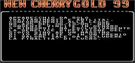 Title screen of New Cherry Gold '99 on the Arcade.
