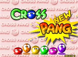 Title screen of New Cross Pang on the Arcade.