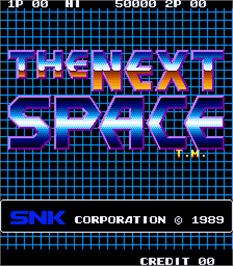 Title screen of Next Space, The on the Arcade.