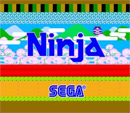Title screen of Ninja on the Arcade.