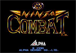 Title screen of Ninja Combat on the Arcade.