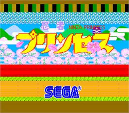 Title screen of Ninja Princess on the Arcade.