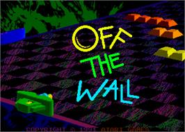 Title screen of Off the Wall on the Arcade.