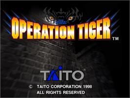 Title screen of Operation Tiger on the Arcade.