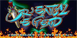 Title screen of Oriental Legend / Xiyou Shi E Zhuan on the Arcade.