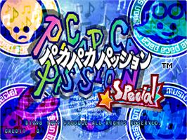Title screen of Paca Paca Passion Special on the Arcade.