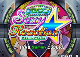 Title screen of Pachinko Sexy Reaction on the Arcade.