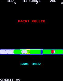 Title screen of Paint Roller on the Arcade.