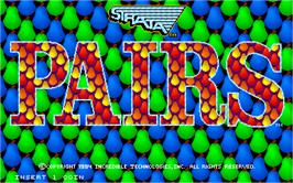 Title screen of Pairs Redemption on the Arcade.