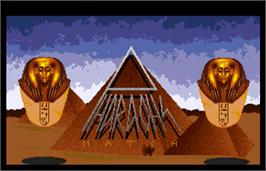 Title screen of Pharaohs Match on the Arcade.