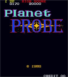 Title screen of Planet Probe on the Arcade.