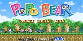 Title screen of PoPo Bear on the Arcade.