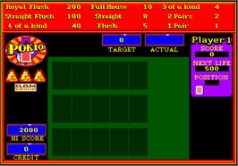 Title screen of Pokio on the Arcade.