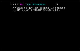 Title screen of Print Club Pokemon B on the Arcade.
