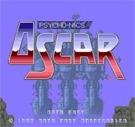Title screen of Psycho-Nics Oscar on the Arcade.