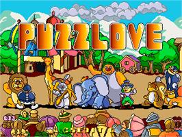 Title screen of PuzzLove on the Arcade.