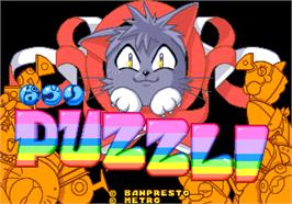 Title screen of Puzzli on the Arcade.