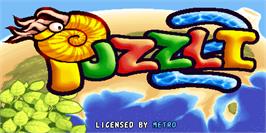 Title screen of Puzzli 2 Super on the Arcade.