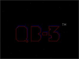 Title screen of QB-3 on the Arcade.