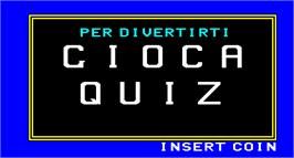 Title screen of Quiz on the Arcade.