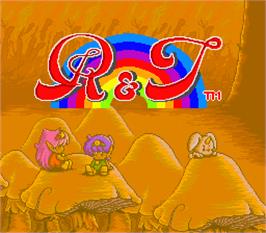 Title screen of R&T on the Arcade.