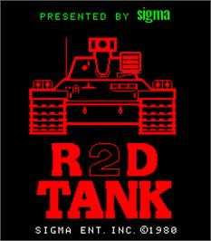 Title screen of R2D Tank on the Arcade.