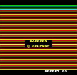 Title screen of Raiders on the Arcade.