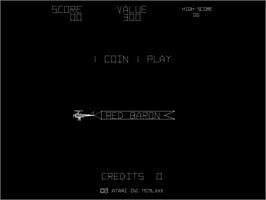 Title screen of Red Baron on the Arcade.
