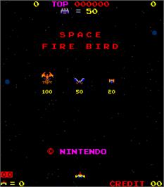 Title screen of Red Bird on the Arcade.