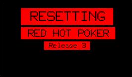 Title screen of Red Hot Poker on the Arcade.