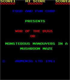 Title screen of Rocket Convoy on the Arcade.