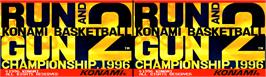 Title screen of Run and Gun 2 on the Arcade.