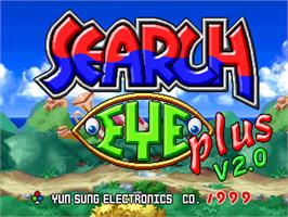 Title screen of Search Eye Plus V2.0 on the Arcade.