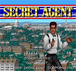 Title screen of Secret Agent on the Arcade.