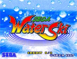 Title screen of Sega Water Ski on the Arcade.
