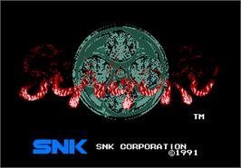 Title screen of Sengoku / Sengoku Denshou on the Arcade.