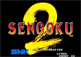 Title screen of Sengoku 2 / Sengoku Denshou 2 on the Arcade.