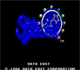 Title screen of Side Pocket on the Arcade.