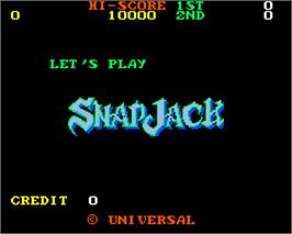 Title screen of Snap Jack on the Arcade.