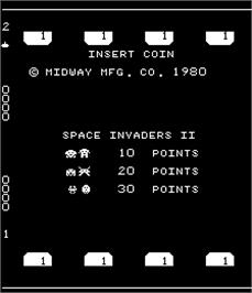 Title screen of Space King Part II on the Arcade.