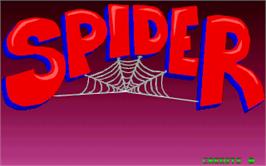 Title screen of Spider on the Arcade.