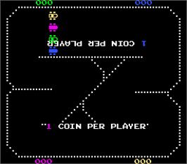Title screen of Sprint 4 on the Arcade.