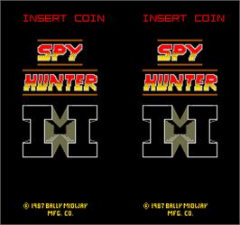 Title screen of Spy Hunter 2 on the Arcade.