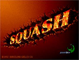 Title screen of Squash on the Arcade.
