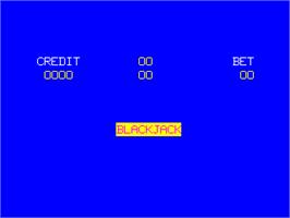 Title screen of Status Black Jack on the Arcade.