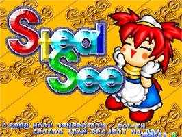 Title screen of Steal See on the Arcade.