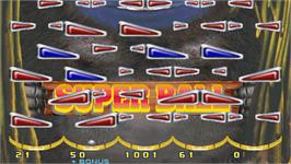 Title screen of Super Ball on the Arcade.