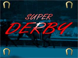 Title screen of Super Derby on the Arcade.